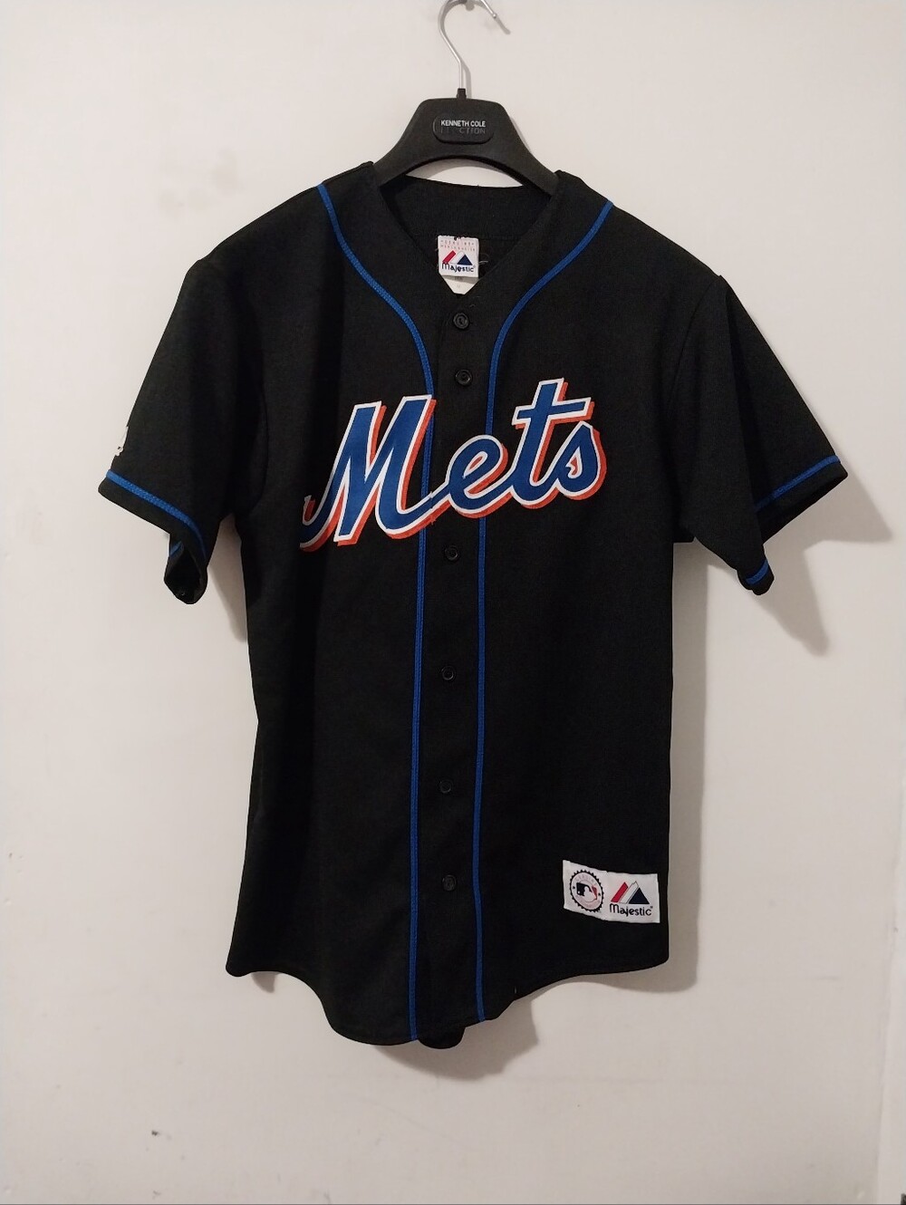 Majestic Vtg. Ny Mets Johan Santana Black Alt. Jersey Size Medium
